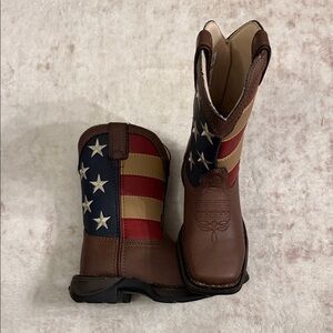 Durango Kid's Patriotic Western Flag Boot Size 9